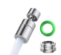Esufeir Robinet de cuisine rotatif 360 ° FM22/M24 avec adaptateur, extension diffuseur atomiseur pour évier, tête de filtre, rallonge robinet de lavabo, douchette doseur, raccord de douche
