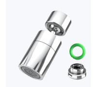 Esufeir Robinet de cuisine rotatif 360 ° FM22/M24 avec adaptateur, extension diffuseur atomiseur universel, buse tête filtre, rallonge robinet lavabo, douchette doseur, raccord douche