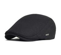 ESUKAR Automne Hiver Épais Chaud Newsboy Casquettes Hommes Femmes Béret Doux Chapeau Casual Mode Détective Chapeaux Retro Driver Flat Caps, Noir , 56-59 cm