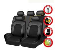 ESUKAR Housses de Siège de Voiture pour Ford Ecosport 2018-2019 5 Places, Universel Ensemble Complet Confortables Respirant Housse Siege Protection Accessoire,Black/A