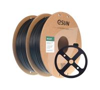 eSUN ePLA-CF Filament PLA 1.75mm Fibre de Carbone 1KG*2 Bobines,Noir+Noir | Précision Dimensionnelle +/- 0.03mm
