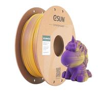 eSUN Filament Mat Bicolore 1.75mm 1KG pour Imprimante 3D,Jaune Violet