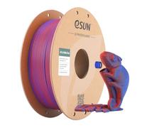 eSUN Filament Mat Bicolore 1.75mm 1KG pour Imprimante 3D,Rouge Bleu | Texture Givrée