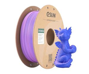 eSUN Filament Mat Bicolore, Filament PLA Mat 1.75mm, Texture Givrée, Bobine de 1KG (2.2 LBS) Filament d'Impression 3D pour Imprimantes 3D,Bleu Violet