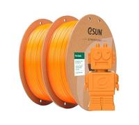 eSUN Filament PLA 1.75mm, PLA Basic 3D Imprimante Filament Précision Dimensionnelle +/- 0.05mm, 1KG par Bobine, 2 Bobines Filament,Orange+Orange