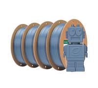 eSUN Filament PLA 1.75mm, PLA Basic 3D Imprimante Filament Précision Dimensionnelle +/- 0.05mm, 1KG par Bobine, 4 Bobines Filament,Gris