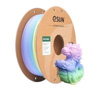 eSUN Filament PLA Arc-en-Ciel Mat 1.75mm, Filament PLA Multicolore, Bobine de 1KG (2.2 LBS) pour Imprimantes 3D, Macaron