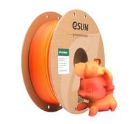 eSUN Filament PLA Arc-en-Ciel Mat 1.75mm, Filament PLA Multicolore, Bobine de 1KG (2.2 LBS) pour Imprimantes 3D, Lever de Soleil