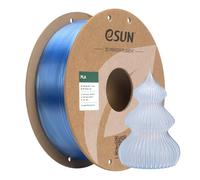 eSUN Filament PLA Clair 1.75mm, Filament Translucide d’Impression 3D Bobine de 1KG (2.2 LBS) pour Imprimantes 3D,Bleu Translucide