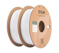 eSUN PETG Basic Filament 1.75mm 1KG*2 Bobine pour Imprimante 3D,Blanc+Blanc | Haute Résistance