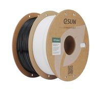 eSUN PETG Basic Filament 1.75mm 1KG*2 Bobines pour Imprimante 3D,Noir+Blanc | Haute Résistance
