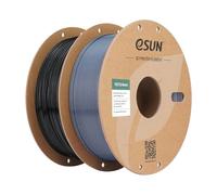 eSUN PETG Basic Filament 1.75mm 1KG*2 Bobines pour Imprimante 3D,Noir+Gris | Haute Résistance