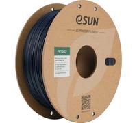eSUN PETG Filament 1.75mm, PETG-CF Filament PETG Chargé de Fibre de Carbone, Bobine de 1KG (2.2 LBS) Matériaux d'Impression 3D pour Imprimantes 3D FDM,Bleu Foncé