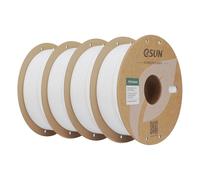 eSUN PETG Filament 1.75mm, Filament PETG Haute Résistance, 1KG par Bobine, 4 Bobines pour Imprimantes 3D,Blanc