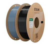eSUN PLA Basic Filament 1.75mm 1KG*2 Bobine pour 3D Imprimante,Gris et Noir | Précision Dimensionnelle +/- 0.05mm