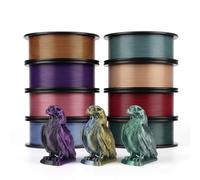 eSUN PLA Bicolore Soie Filament 1.75mm 250G*8 pour Imprimante 3D,2KG Total