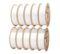 eSUN PLA Filament 1.75mm, 10KG Précision Dimensionnelle +/- 0.05mm, 1KG par Bobine, 10 Bobines Filament pour 3D Imprimantes,Blanc Froid