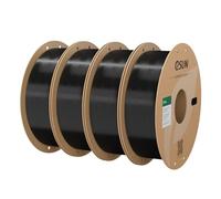 eSUN PL Filament 1.75mm 1KG*4 Bobines pour Imprimante 3D,Noir*4 | Renforcé Ténacité Filament PLA Plus, Précision Dimensionnelle +/- 0.03mm