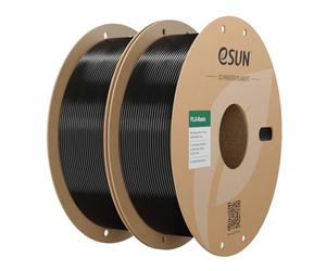 eSUN PLA Filament 1.75mm, PLA Basic Filament Précision Dimensionnelle +/- 0.05mm, 1KG par Bobine, 2 Bobines Filament pour 3D Imprimantes,Noir et Noir
