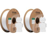 eSUN PLA Filament 1.75mm, PLA Basic Précision Dimensionnelle +/- 0.05mm, Bobine de 1KG (2.2 LBS) Filament PLA Rapide pour 3D Imprimantes,Blanc (Lot de 2)