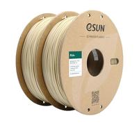 eSUN PLA+ Filament 1.75mm, Renforcé Ténacité Imprimante 3D Filament PLA Plus, Précision Dimensionnelle +/- 0.03mm, 1KG par Bobine, 2 Bobines pour Imprimante 3D, Blanc d'Os et Blanc d'Os