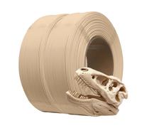 eSUN PLA+ Filament de Recharge 1,75 mm, Précision Dimensionnelle +/- 0,03 mm, 1 kg par Bobine, 2 Bobines pour Imprimantes 3D,Blanc d'Os et Blanc d'Os