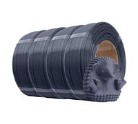 eSUN PLA+ Filament de Recharge 1,75 mm, Précision Dimensionnelle +/- 0,03 mm, 1 kg par Bobine, 4 Bobines pour Imprimantes 3D,Gris
