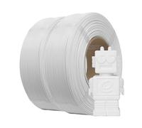 eSUN PLA Filament de Recharge 1,75 mm, Précision Dimensionnelle +/- 0,05 mm, 1 kg par Bobine, 2 Bobines pour Imprimantes 3D,Blanc et blanc