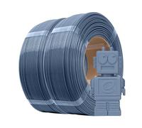 eSUN PLA Filament de Recharge 1,75 mm, Précision Dimensionnelle +/- 0,05 mm, 1 kg par Bobine, 2 Bobines pour Imprimantes 3D,Gris et gris