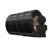 eSUN PLA Filament de Recharge 1,75 mm, Précision Dimensionnelle +/- 0,05 mm, 1 kg par Bobine, 4 Bobines pour Imprimantes 3D,Noir