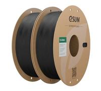 eSUN PLA Mat Filament 1.75mm 1KG*2 pour Imprimante 3D, Noir Profond*2