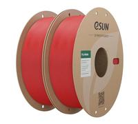 eSUN PLA Mat Filament 1.75mm 1KG*2 pour Imprimante 3D, Rouge Foncé*2 | Couleur Sans Brillance, Texture Givrée