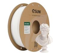 eSUN PLA Mat Filament 1.75mm 1KG pour Imprimante 3D,Blanc Laiteux Mat | Couleur Sans Brillance, Texture Givrée