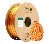 eSUN PLA Métal Soie Filament 1.75mm, Soyeux Métallisé Imprimante 3D Filament PLA, Précision Dimensionnelle +/- 0.05mm, 1KG Bobine (2.2 LBS) Filament d'impression 3D pour Imprimante 3D, Cuivre Soie