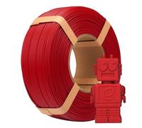 eSUN PLA Refill Filament 1.75mm, Filament d'Impression 3D sans Bobine Précision Dimensionnelle +/- 0.05mm, Bobine de 1KG (2.2 LBS) Filament PLA Rapide pour Imprimantes à Grande Vitesse,Rouge Foncé