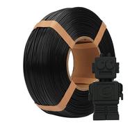 eSUN PLA Refill Filament 1.75mm, Filament d'Impression 3D sans Bobine Précision Dimensionnelle +/- 0.05mm, Bobine de 1KG (2.2 LBS) Filament PLA Rapide pour Imprimantes à Grande Vitesse,Noir