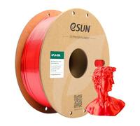eSUN PLA Soie Filament 1.75mm, Soyeux Brillant Imprimante 3D Filament PLA, Précision Dimensionnelle +/- 0.05mm, 1KG Bobine (2.2 LBS) Filament d'impression 3D pour Imprimante 3D, Rouge Soie