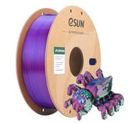 eSUN PLA Tricolore Soie Filament 1.75mm 1KG pour Imprimante,Rouge Vert Bleu | Soyeux Coextrusion Imprimante 3D Filament PLA