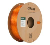 eSUN TPU-95A Filament 1.75mm, Flexible Imprimante 3D Filament TPU, Précision Dimensionnelle +/- 0.05mm, 1KG Bobine (2.2 LBS) Filament d'impression 3D pour Imprimante 3D, Orange Transparent