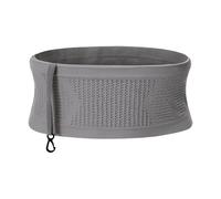 ESUOHYM Ceinture de course fine et nue pour voyage - Élastique - Pochette de course à pied - Sac banane pour bouteille d'eau, support de téléphone pour homme et femme, gris, M, Ceinture de course