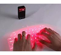 ESupFly - Clavier virtuel laser portable et souris bluetooth, sans fil - Pour Apple iPhone, iPad, Samsung, smartphones Android et tablettes, ordinateurs portables, PC Noir