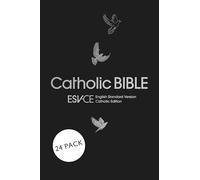ESV-CE Catholic Bible, Gift and Award Edition, Black Paperback, Dove Illustration, British Liturgical Bible, ESV-CE, Paperback, Standard size - Pack of 24