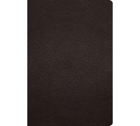 ESV Large Print Compact Bible, Red Letter (Buffalo Leather, Deep Brown)
