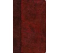 ESV Large Print Thinline Bible, Red Letter (Trutone, Burgundy/Red, Timeless Design)