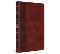 ESV Large Print Thinline Bible (Trutone, Burgundy/Red, Timeless Design)