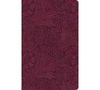 Esv Large Print Value Thinline Bible (Trutone, Raspberry, Floral Design)