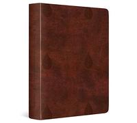 The Holy Bible: English Standard Version Chestnut Trutone Leaves Design Single Column Journaling Bible