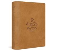 ESV Single Column Journaling Bible, Large Print (Trutone, Nubuck Caramel, Wildflower Design)