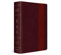 ESV Study Bible: Esv Study Bible, Large Print, Trutone, Mahogany, Trellis Design, Thumbed Indexed
