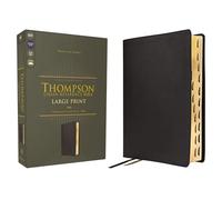 ESV, Thompson Chain-Reference Bible, Large Print, Leathersoft, Black, Red Letter, Thumb Indexed